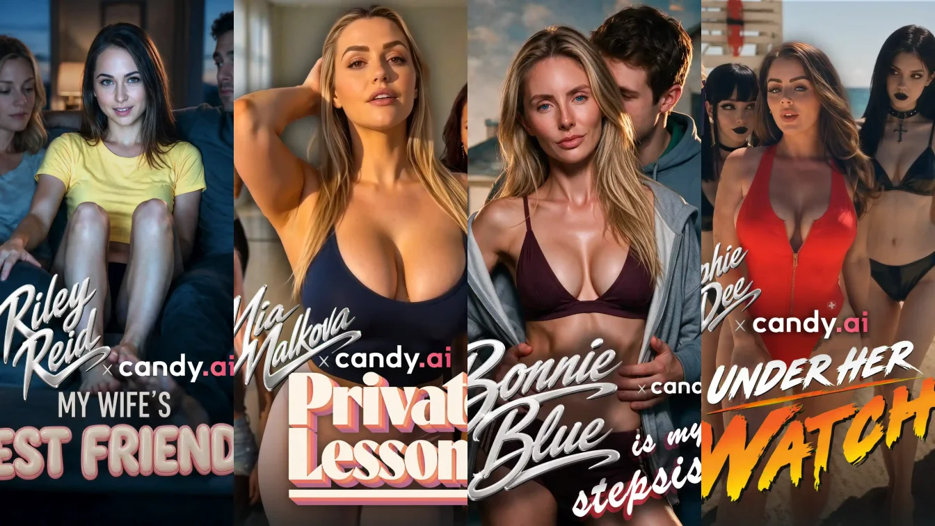 Performers from the Candy Creators section on Candy.ai