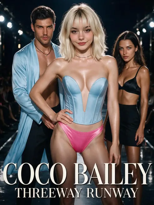 Poster art for Coco Bailey: Threeway Runway (Candy AI Shorts)
