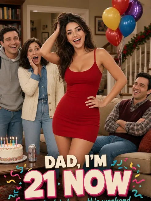 Dad, I'm 21 Now poster on Candy AI Shorts
